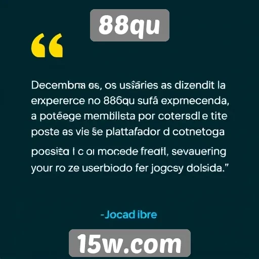 Feedback dos usuários sobre experiência no 88qu